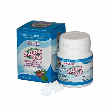 Эдас-910 Чистел, гранулы гомеопатические, 20г Эдас-910 Чистел, гранулы гомеопатические, 20г