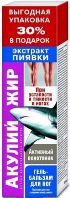 Купить акулий жир гель-бальзам для ног экстракт пиявки, 125мл в Арзамасе