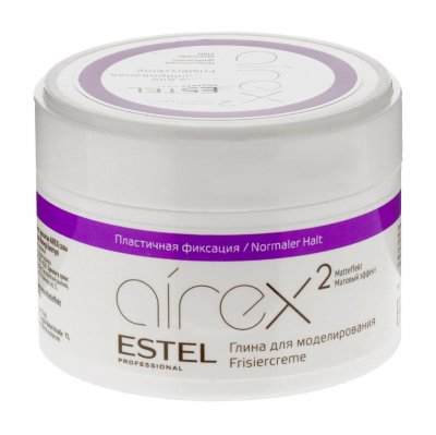 Купить estel (эстель) глина для моделирования волос с матовым эффектом пластичной фиксации airex, 65мл в Арзамасе