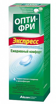 Раствор для контактных линз Опти-Фри Экспресс 350мл+контейнер