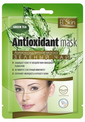 Купить el'skin (элскин) маска тканевая антиоксидантная зеленый чай, 15г в Арзамасе