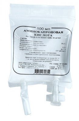 Купить аминокапроновая кислота, раствор для инфузий 50мг/мл, контейнер 100мл в Арзамасе