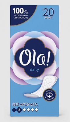 Купить ola! (ола) прокладки ежедневные daily, 20 шт в Арзамасе