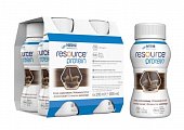 Resource Protein (Ресурс) смесь с высоким содержанием белка со вкусом шоколада, 200мл 4 шт
