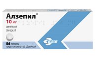 Купить алзепил, таблетки, покрытые пленочной оболочкой 10мг, 56 шт в Арзамасе