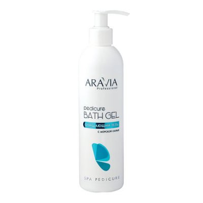 Купить aravia (аравиа) гель для ног очищающий с морской солью pedicure bath gel, 300мл в Арзамасе