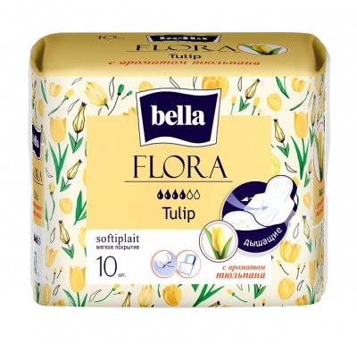 Купить bella (белла) прокладки flora с ароматом тюльпана 10 шт в Арзамасе