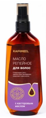 Купить karmel (кармель) масло для волос репейное с касторовым маслом, 100мл в Арзамасе