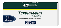 Купить тербинафин, таблетки 250мг, 14 шт в Арзамасе