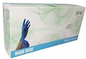 Купить перчатки sfm смотровые нестерильные нитриловые неопудрен текстурир размер s, 25 пар, голубые в Арзамасе