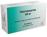 Купить леветирацетам, таблетки, покрытые пленочной оболочкой 500мг, 30 шт в Арзамасе