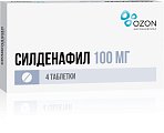 Купить силденафил, таблетки, покрытые пленочной оболочкой 100мг, 4 шт в Арзамасе