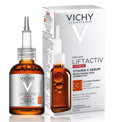 Купить vichy liftactiv supreme (виши) сыворотка концентрованная с витамином с для сияния кожи 20 мл в Арзамасе