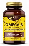 Spice Active (Спайс Актив) Омега-3 1200мг с витамином Е, капсулы 60 шт БАД