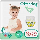 Купить offspring (оффспринг) подгузники-трусики детские размер xxl, 15-23 кг 24 шт лимоны в Арзамасе