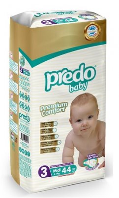 Купить predo (предо) baby pants подгузники размер 3, 4-9кг, 44 шт в Арзамасе