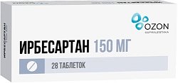Купить ирбесартан, таблетки 150мг, 28 шт в Арзамасе