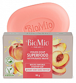 Купить biomio (биомио) bio-soap superfood мыло натуральное с маслом персика и баттером ши 90г в Арзамасе