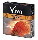 Купить viva (вива) презервативы ребристые 3шт в Арзамасе