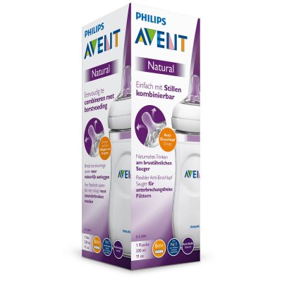Купить avent (авент) бутылочка для кормления с 6 месяцев natural 330 мл 1 шт (scf036/17) в Арзамасе