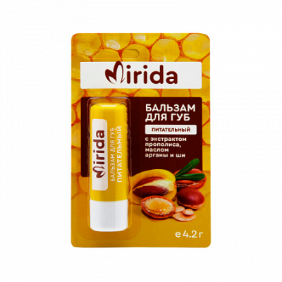 Купить мирида (mirida), бальзам для губ питательный с экстрактом прополиса, маслом арганы и ши, 4,2 г в Арзамасе