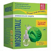 Купить mosquitall (москитолл) универсальная защита фумигатор+жидкость 45ночей в Арзамасе