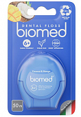Купить biomed (биомед) зубная нить комплексная объемная кокос и манго, 50м в Арзамасе