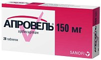 Купить апровель, таблетки покрытые пленочной оболочкой 150мг, 28 шт в Арзамасе