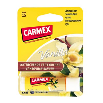 Купить кармекс (carmex) бальзам для губ ваниль, 4,25г spf15 в Арзамасе