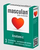 Купить masculan (маскулан) презервативы облегающей анатомической формы anatomic, 3 шт в Арзамасе