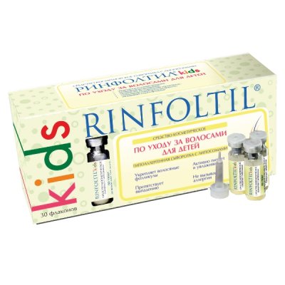 Купить rinfoltil (ринфолтил) кидс сыворотка для волос детская с липосомами гипоаллергенная, 30 шт в Арзамасе