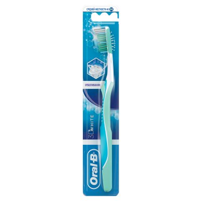 Купить oral-b (орал-би) зубная щетка 3d white отбеливание средняя, 1 шт в Арзамасе