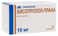 Купить бисопролол-прана, таблетки, покрытые пленочной оболочкой 10мг, 60 шт в Арзамасе