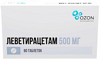 Купить леветирацетам, таблетки, покрытые пленочной оболочкой, 500мг, 60 шт в Арзамасе
