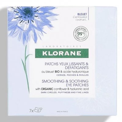 Купить klorane (клоран) пачти для контура глаз с органическим эстрактом василька и гиалуроновой кислотой, 7 пар в Арзамасе