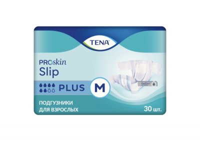 Купить tena proskin slip plus (тена) подгузники размер m, 30 шт в Арзамасе