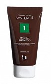 Купить система 4 (system 4), шампунь для волос терапевтический №1 для нормальных и жирных волос, 75мл в Арзамасе