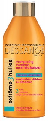Купить dessange (дессанж) шампунь экстремальное восстановление для сильно поврежденных волос экстрим 3 масла, 250мл в Арзамасе