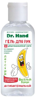 Купить доктор хэнд, гель д/рук антибакт. дет. веселый банан, 50мл (николь ооо, россия) в Арзамасе