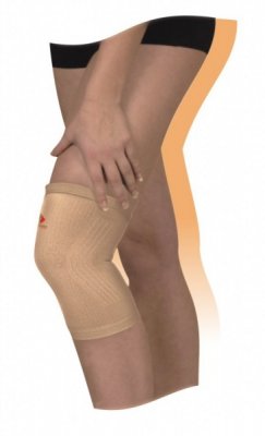 Купить бинт медицинский эластичный трубчатый для фиксации коленного сустава размер 3, бежевый (арт 9605-02) в Арзамасе