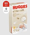 Купить huggies (хаггис) подгузники elitesoft 0+, до 3,5кг 50 шт в Арзамасе