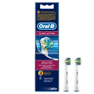 Купить oral-b (орал-би) насадки для электрических зубных щеток, floss action eb25 2 шт в Арзамасе