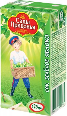 Купить сады придонья сок, зеленое яблоко 125мл (сады придонья апк, россия) в Арзамасе