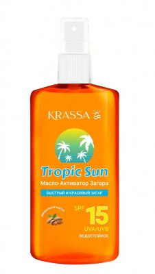 Купить krassa tropic sun (красса) масло-активатор загара spf15 150мл в Арзамасе