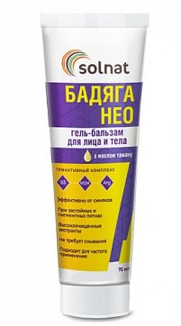 Solnat Бадяга Нео, гель-бальзам для лица и тела, 75мл Solnat Бадяга Нео, гель-бальзам для лица и тела, 75мл
