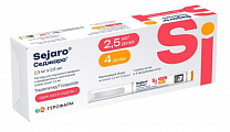 Купить седжаро, раствор для подкожного введения 2,5мг/доза шприц-ручка 2,4мл 1шт+ игла 4шт в Арзамасе