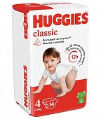 Купить huggies (хаггис) подгузники классик 4 7-18кг 14шт в Арзамасе