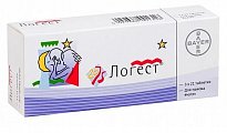 Купить логест, таблетки покрытые оболочкой 75мкг+20мкг, 63 шт в Арзамасе