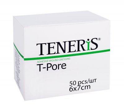 Купить teneris t-pore (тенерис) пластырь нетканный гипоаллергенный 6х7см, 50 шт в Арзамасе