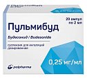 Купить пульмибуд, суспензия для ингаляций дозированная 0,25мг/мл, ампулы 2мл, 20 шт в Арзамасе